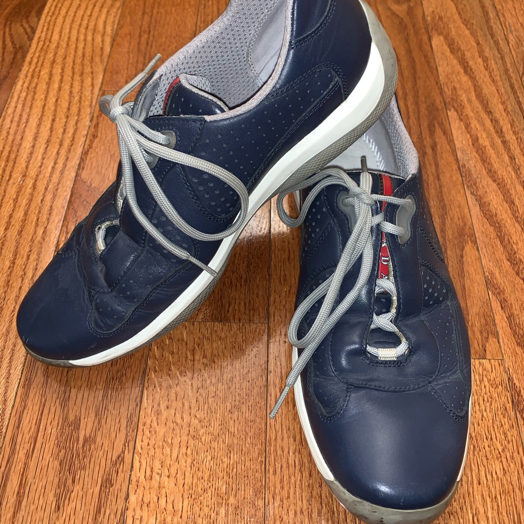 Prada America’s Cup Leather Sneakers Ps0906 9
